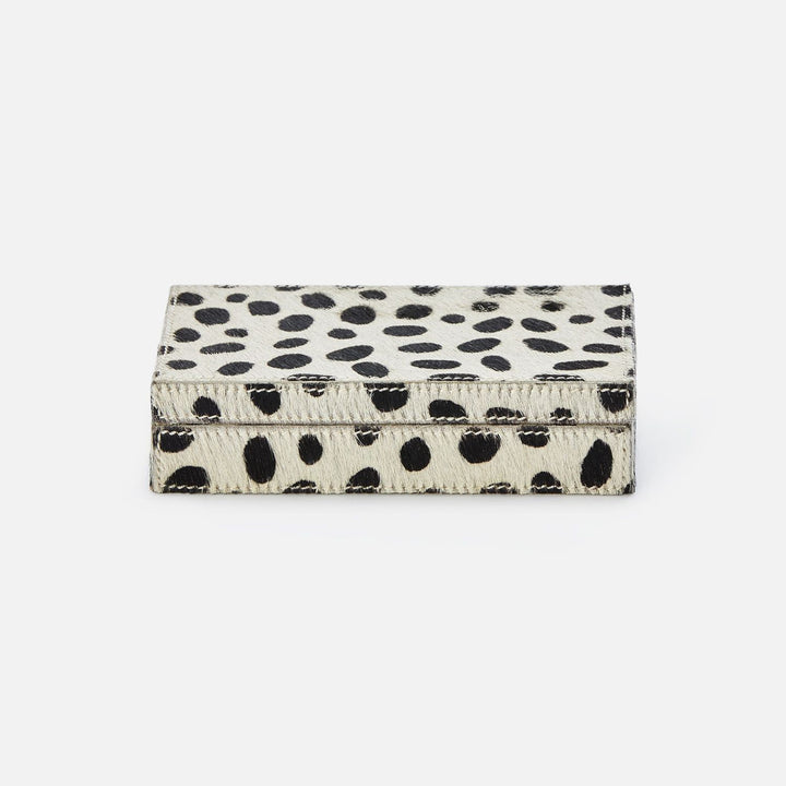 Lesten, Dalmatian Print, Card Box, Hair-On Hide, M/2