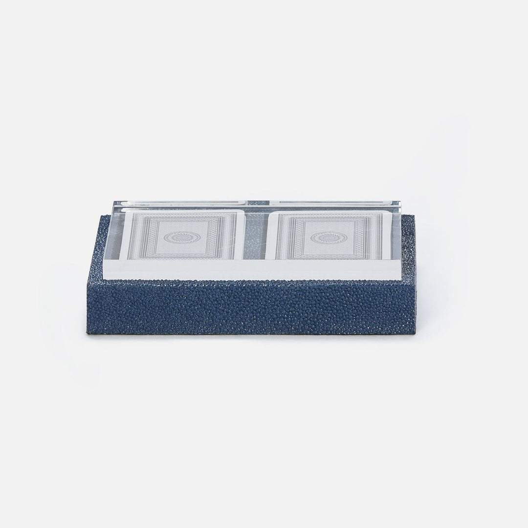 Middelburg, Navy, Box Set With Two Decks Of Cards, Realistic Faux Shagreen, M/2