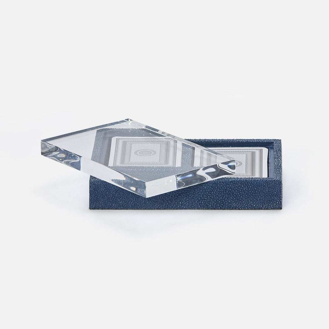 Middelburg, Navy, Box Set With Two Decks Of Cards, Realistic Faux Shagreen, M/2