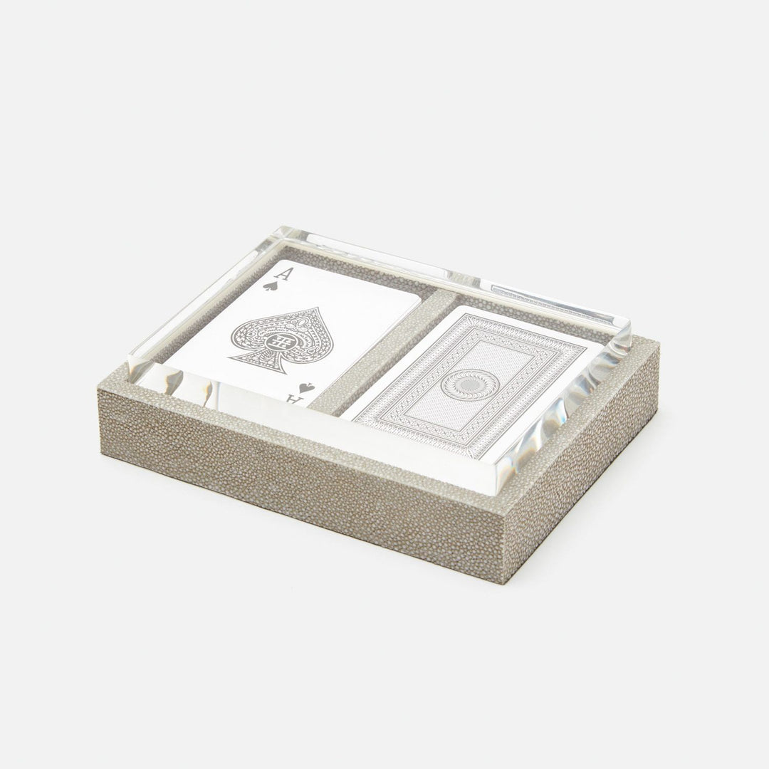 Middelburg, Sand, Box Set With Two Decks Of Cards, Realistic Faux Shagreen, M/2