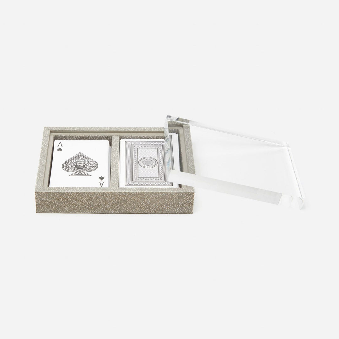 Middelburg, Sand, Box Set With Two Decks Of Cards, Realistic Faux Shagreen, M/2