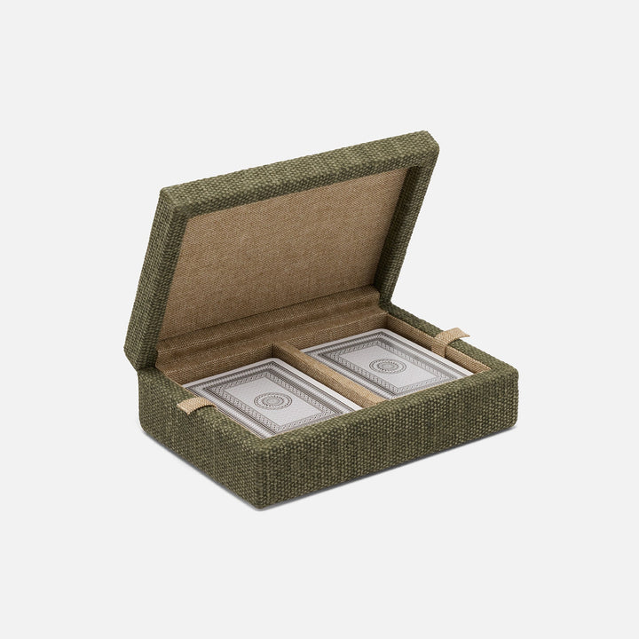 Preston, Dark Green, Card Box, Cotton Jute