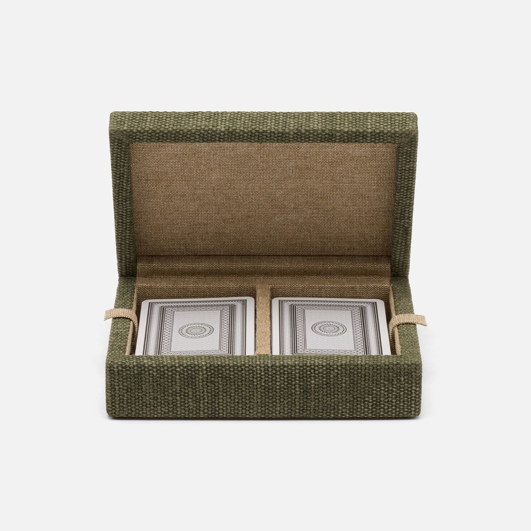Preston, Dark Green, Card Box, Cotton Jute