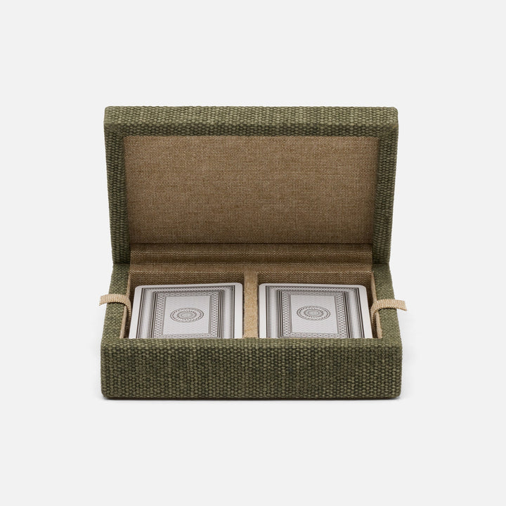 Preston, Dark Green, Card Box, Cotton Jute