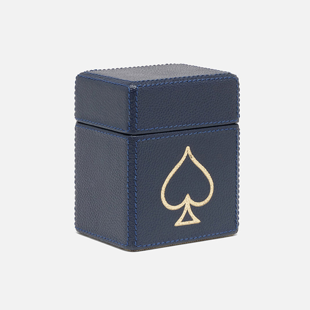 Aira, Dark Navy, Card Box Set, Standard, Full-Grain Leather, Pack/2