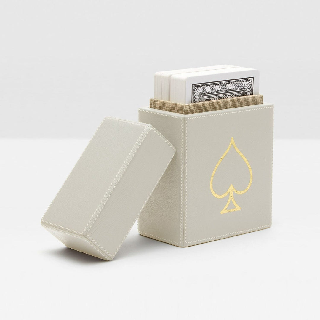 Aira, Light Gray, Card Box Set, Xlarge, Full-Grain Leather, Pack/2