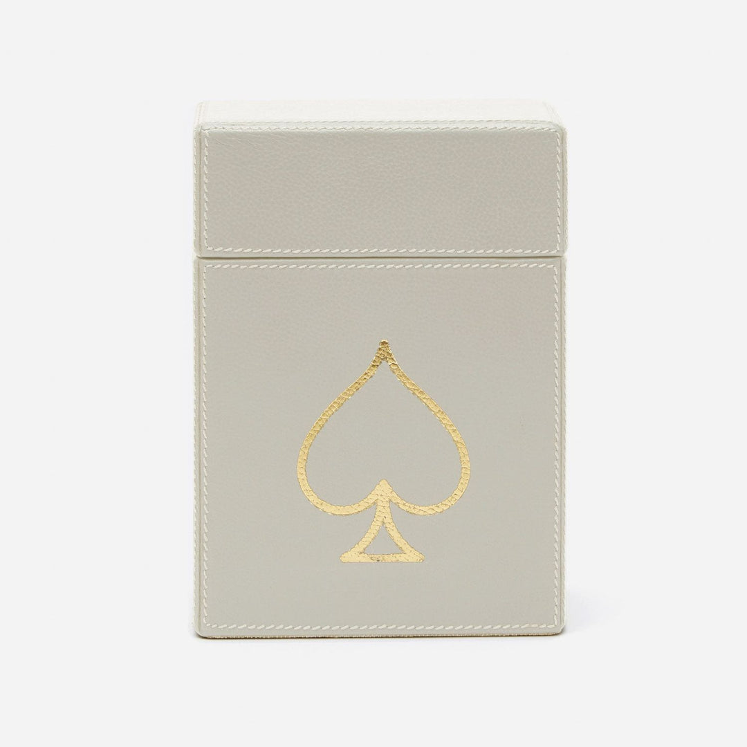 Aira, Light Gray, Card Box Set, Xlarge, Full-Grain Leather, Pack/2