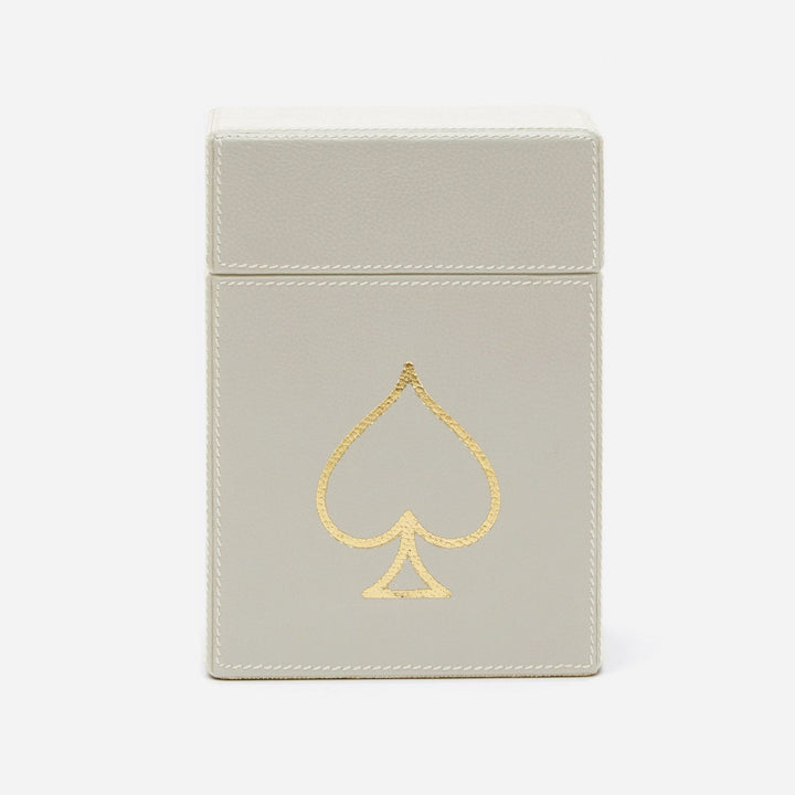 Aira, Light Gray, Card Box Set, Xlarge, Full-Grain Leather, Pack/2