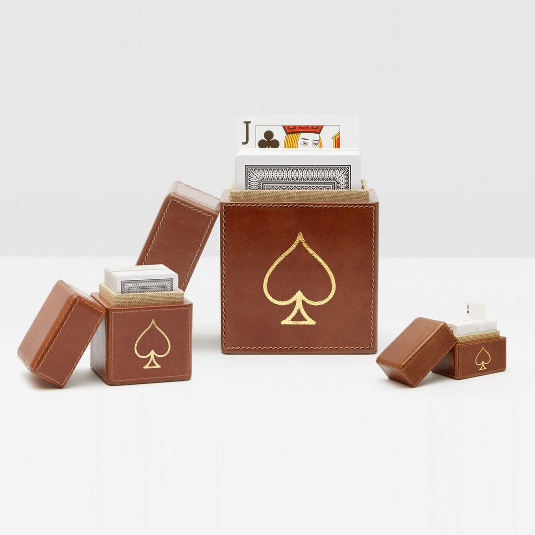 Aira, Tobacco, Card Box Set, Xlarge, Full-Grain Leather, Pack/2