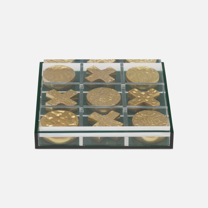 Alzey, Clear/Green, Tic Tac Toe Set, Acrylic