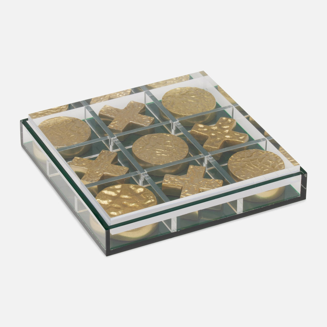 Alzey, Clear/Green, Tic Tac Toe Set, Acrylic