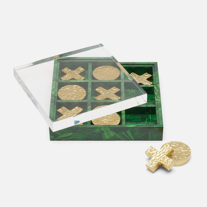 Barrington, Faux Malachite, Tic Tac Toe Box Set