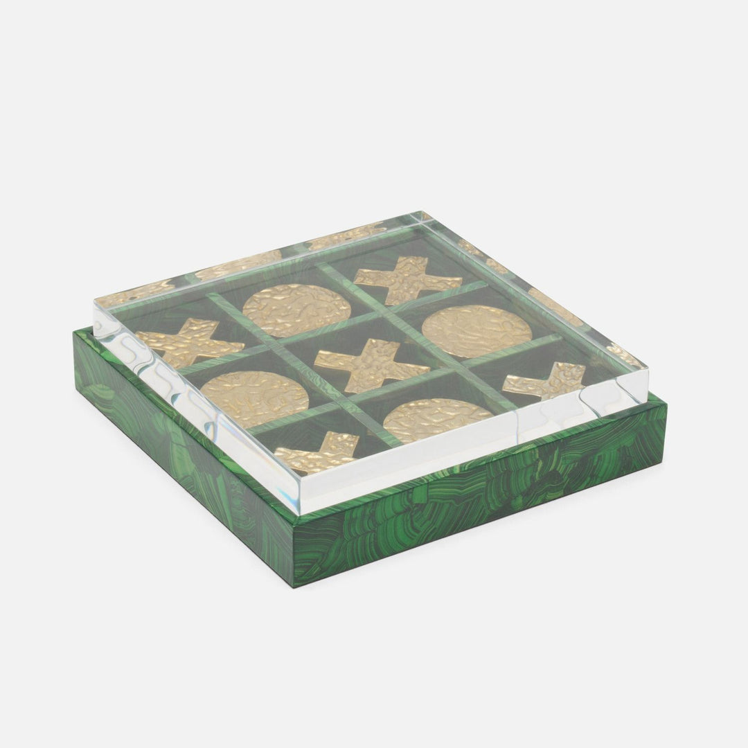 Barrington, Faux Malachite, Tic Tac Toe Box Set