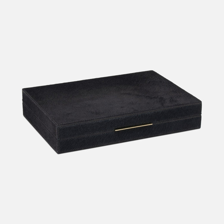 Castelo, Midnight, Backgammon, Game Set, Small, Hair-On-Hide