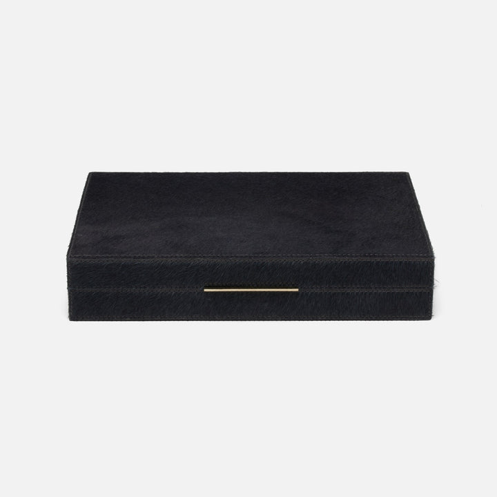 Castelo, Midnight, Backgammon, Game Set, Small, Hair-On-Hide