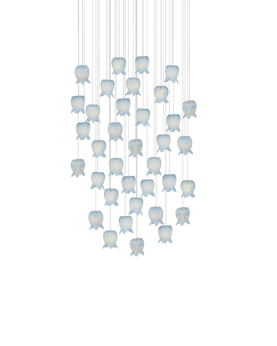Pendants:Multi Polpo Blue 36-Light Round Multi-Drop Pendant