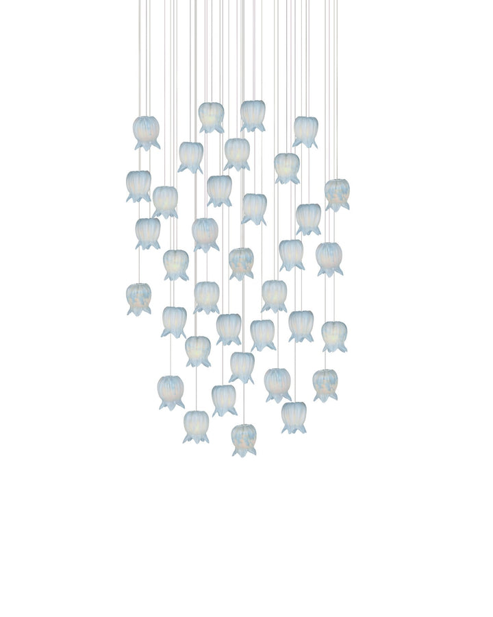 Pendants:Multi Polpo Blue 36-Light Round Multi-Drop Pendant