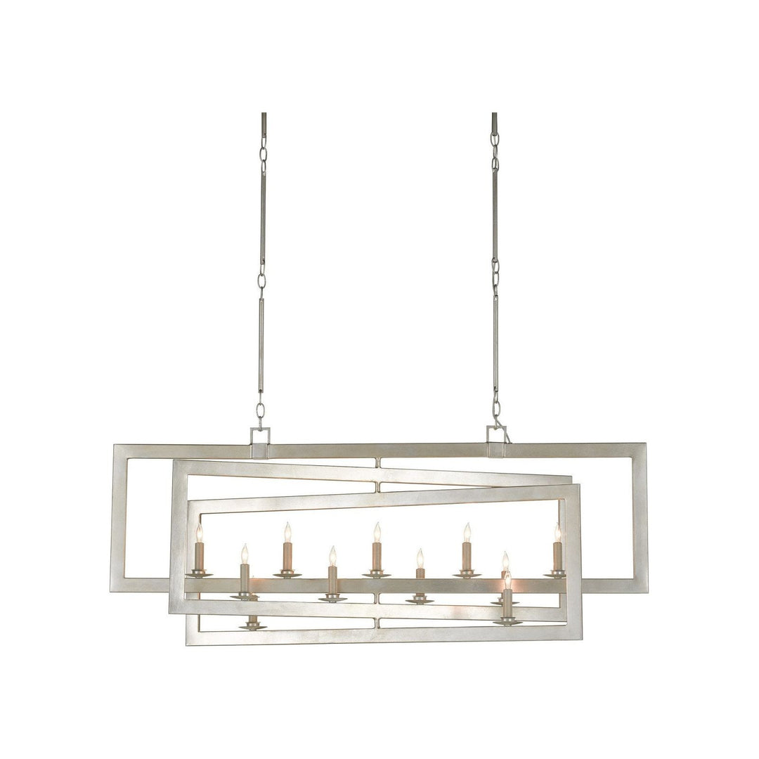 Middleton Silver Rectangular Chandelier