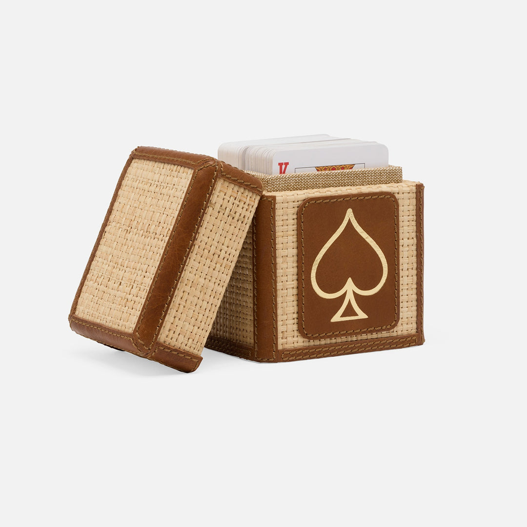 Hanford, Natural/Saddle, Card Box Set, Standard, Full-Grain Leather, Pack/2