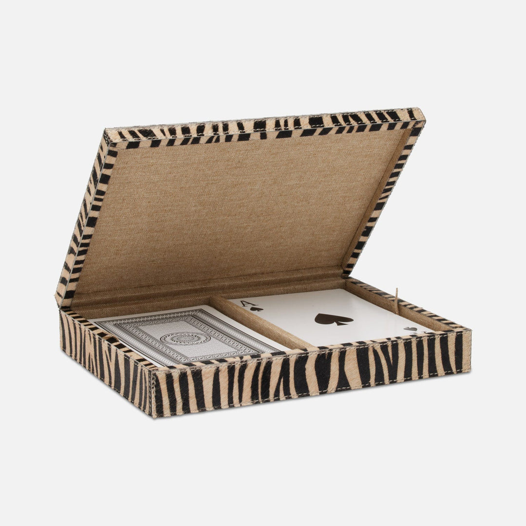 Lesten, Baby Tiger Print, Card Box, Xlarge, Hair-On-Hide, Pack/2