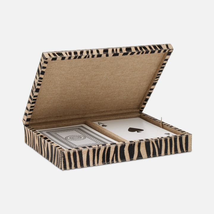Lesten, Baby Tiger Print, Card Box, Xlarge, Hair-On-Hide, Pack/2