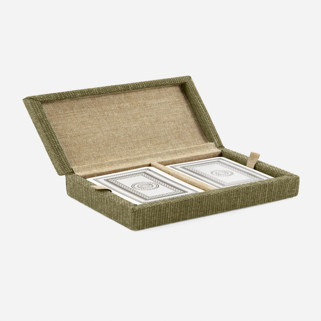 Preston, Dark Green, Card Box, Xlarge, Cotton Jute
