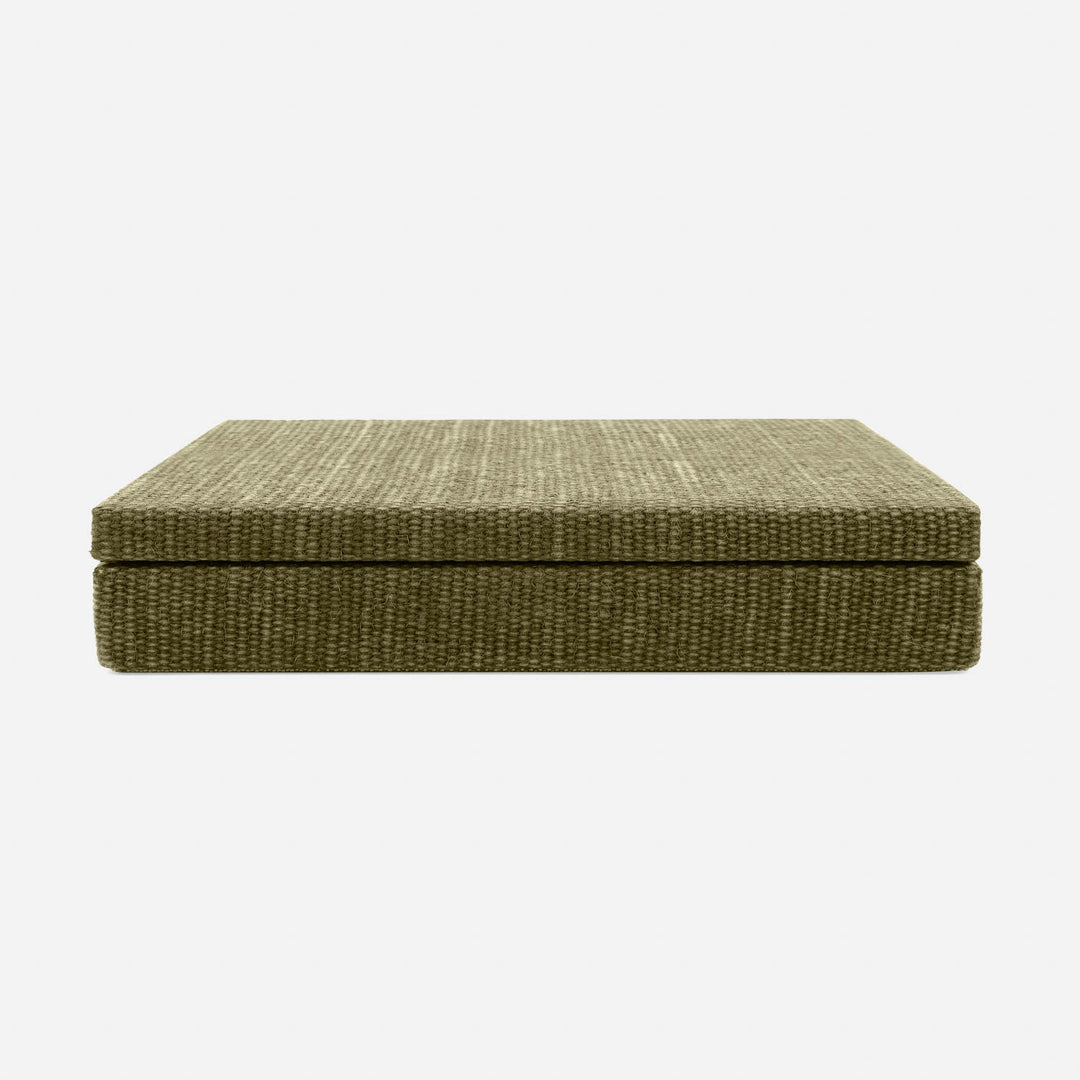 Preston, Dark Green, Card Box, Xlarge, Cotton Jute