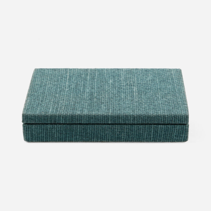Preston, Dark Teal, Card Box, Xlarge, Cotton Jute