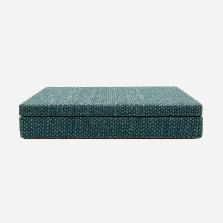 Preston, Dark Teal, Card Box, Xlarge, Cotton Jute