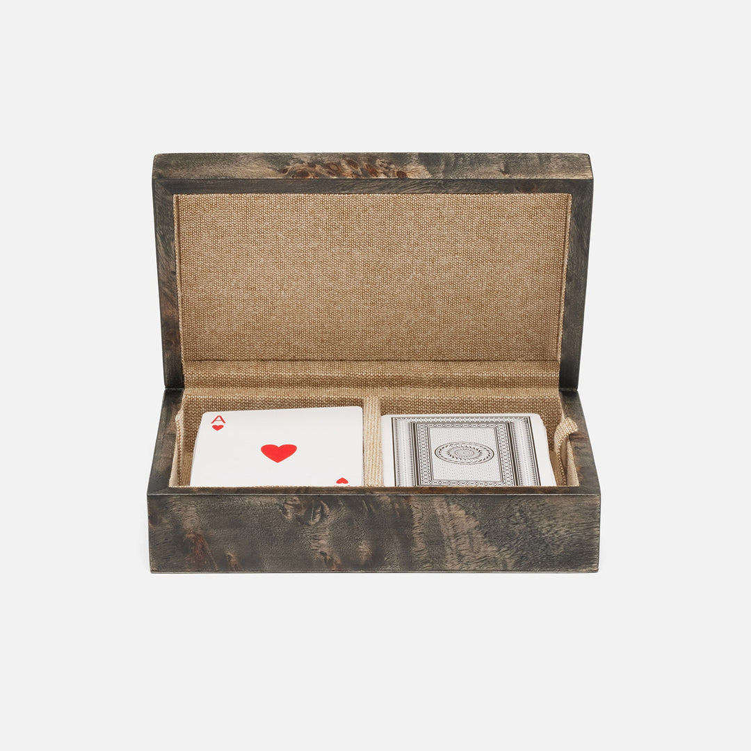Windsor, Ash Gray, Card Box, Mappa Burl
