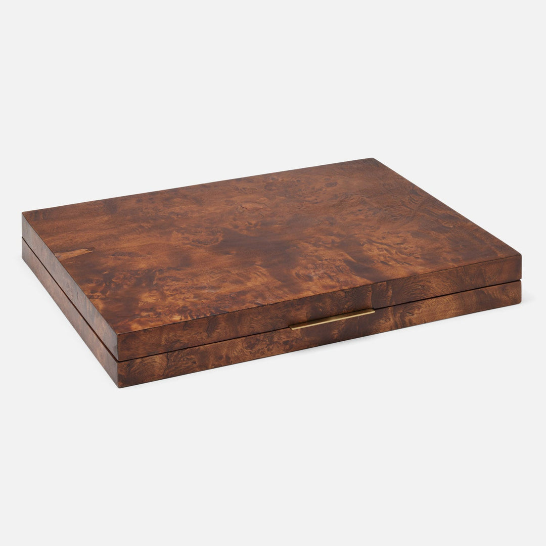 Windsor, Dark Honey, Backgammon Game Set, Small, Mappa Burl