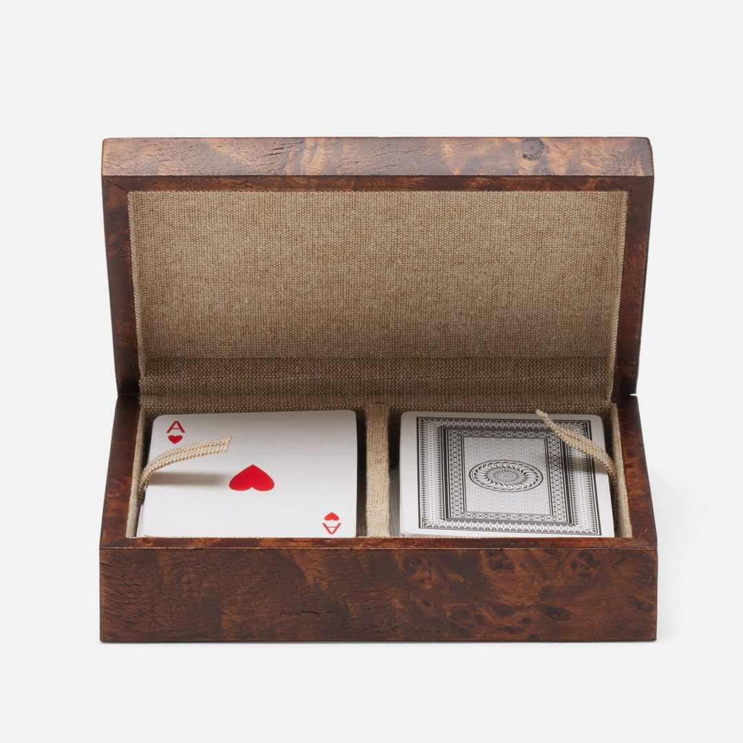 Windsor, Dark Honey, Card Box, Mappa Burl