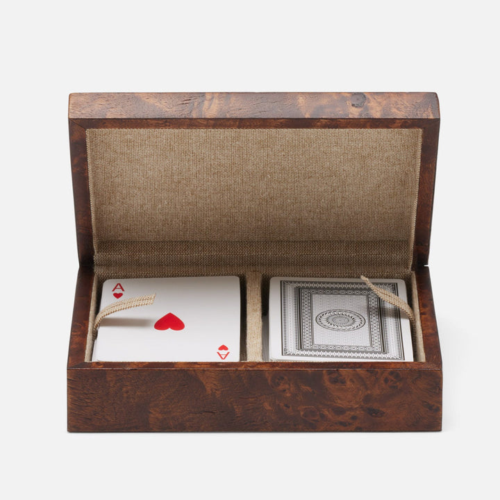 Windsor, Dark Honey, Card Box, Mappa Burl