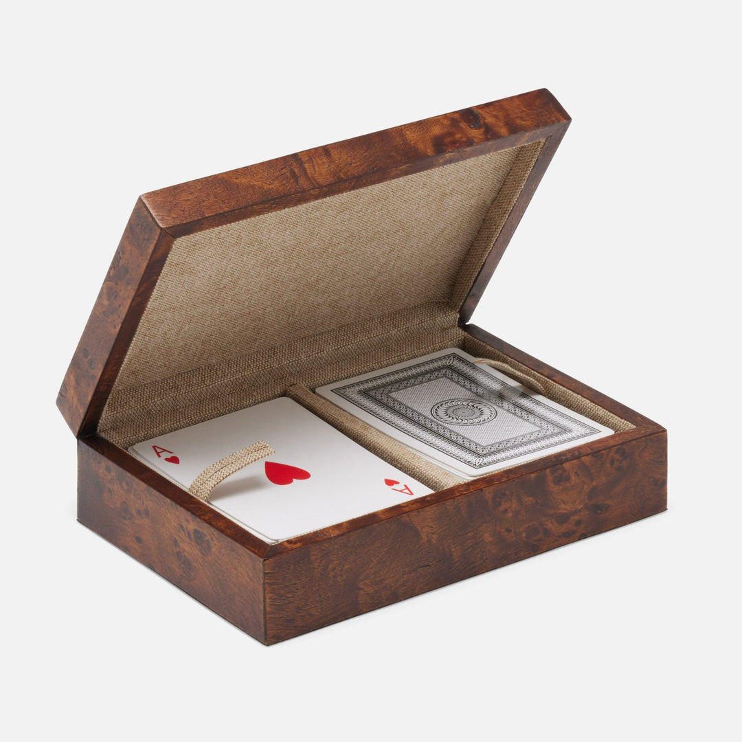 Windsor, Dark Honey, Card Box, Mappa Burl