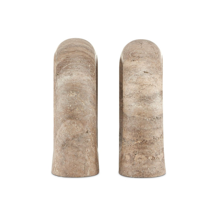 Russo Travertine Object Set of 2