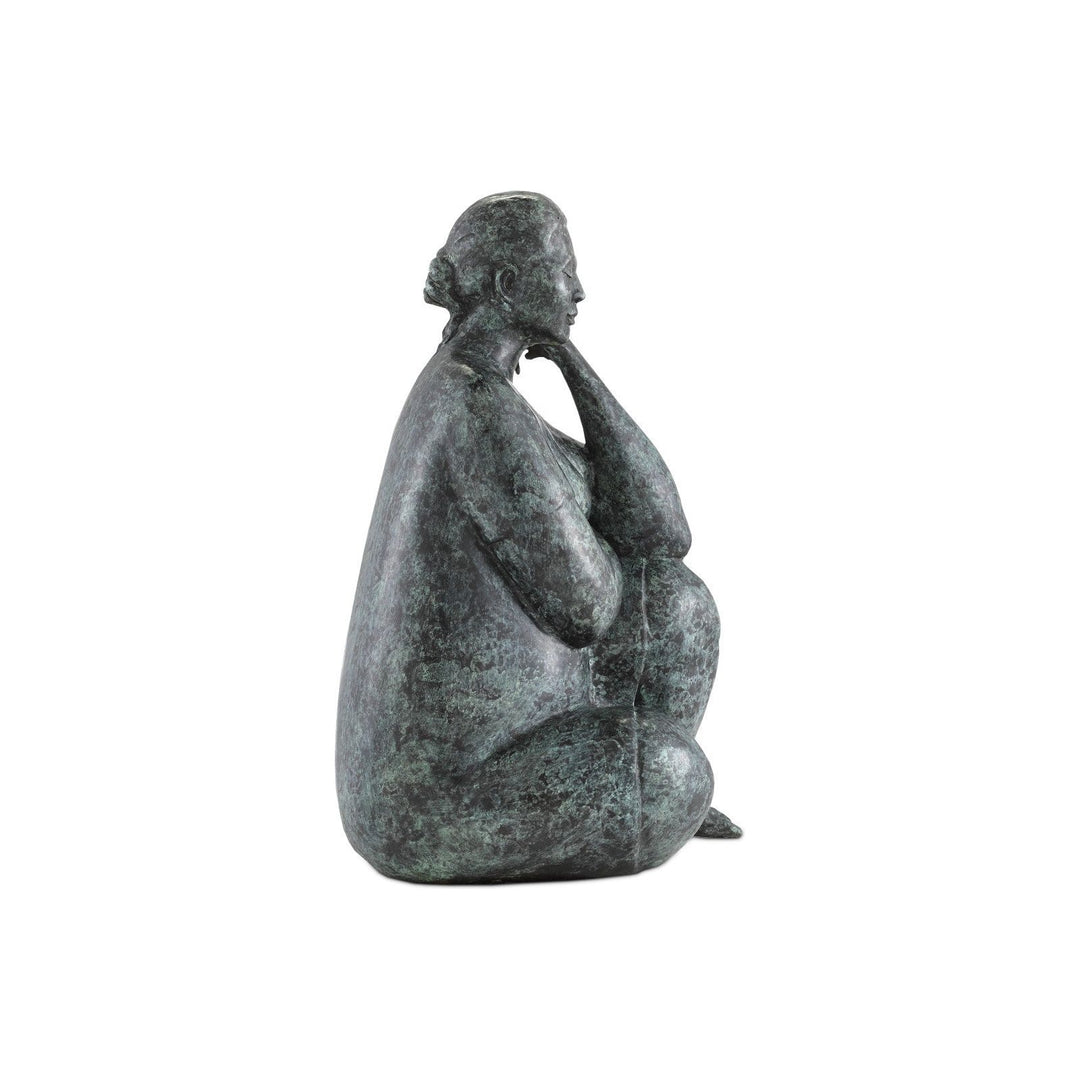 Lady Meditating Bronze