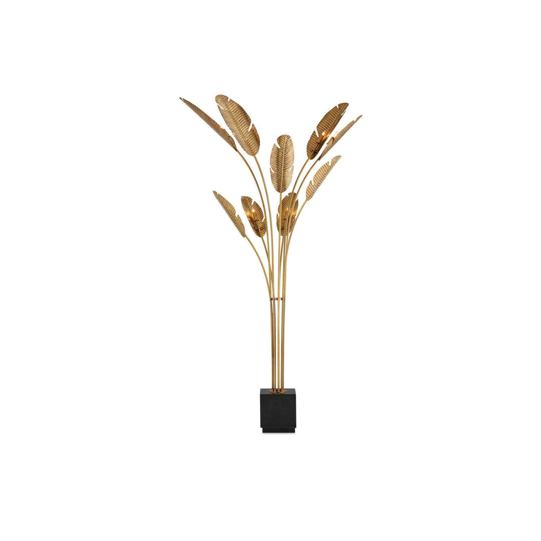 Tropical Grande Brass Floor Lamp