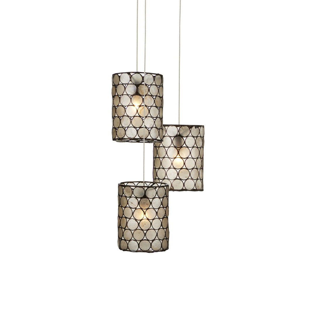 Regatta 3-Light Round Multi-Drop Pendant