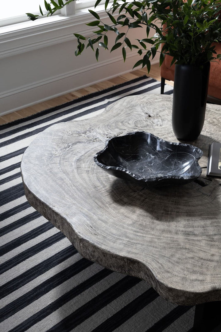 Floating Coffee Table with Black Legs - Gray Stone-Phillips Collection-PHIL-TH113887-Coffee Tables-4-France and Son