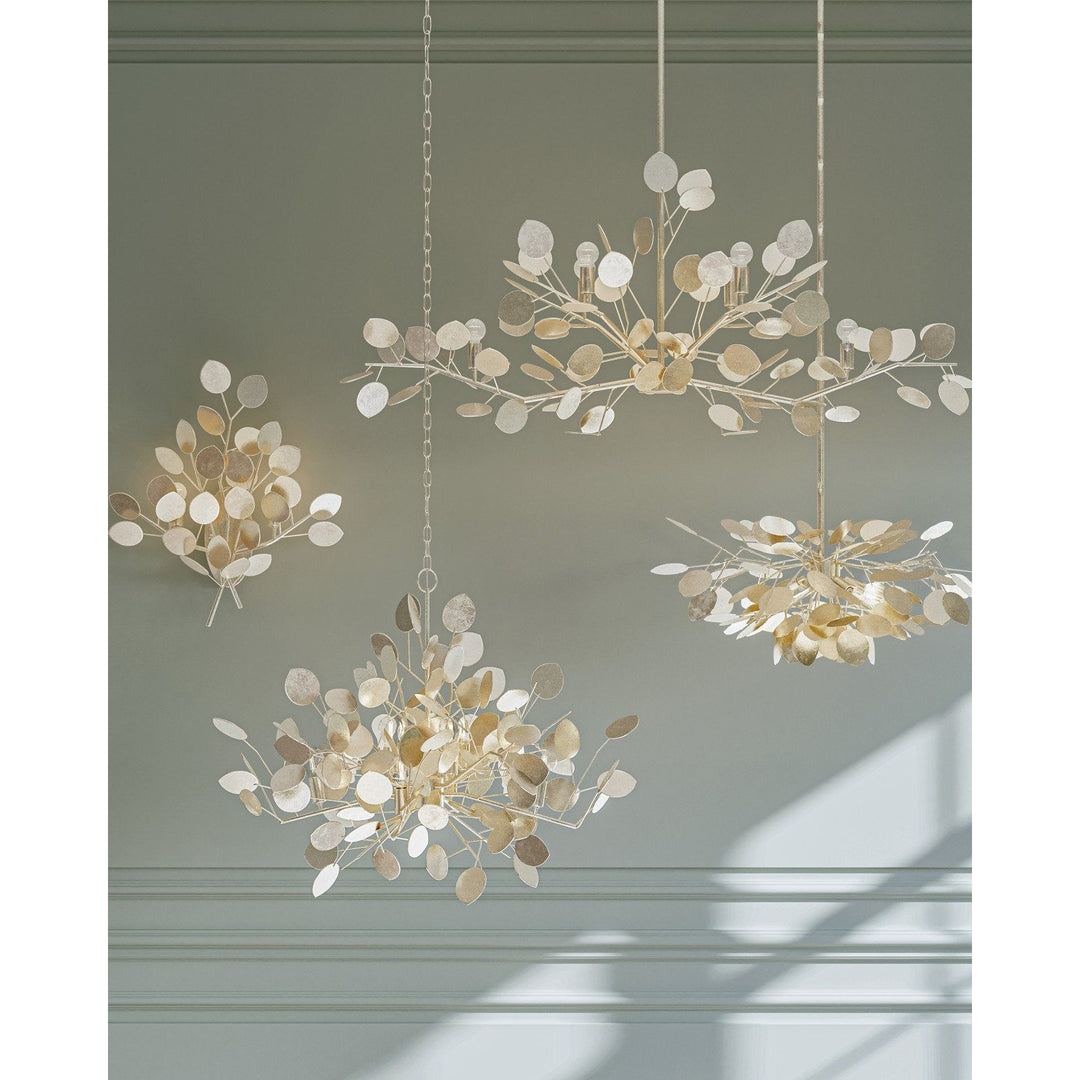 Lunaria Silver Oval Chandelier