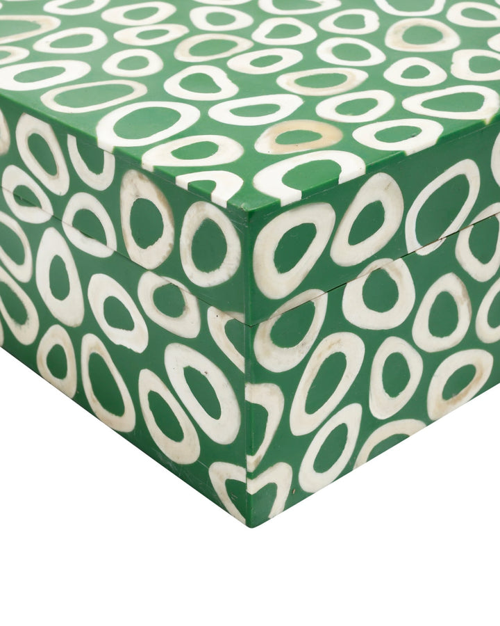 Boxes Ovoid Green Box Set of 2