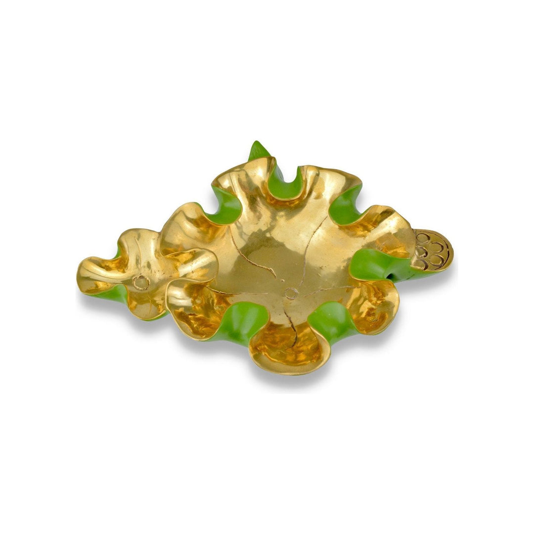 Wrapped Lotus Leaf Green Bowl