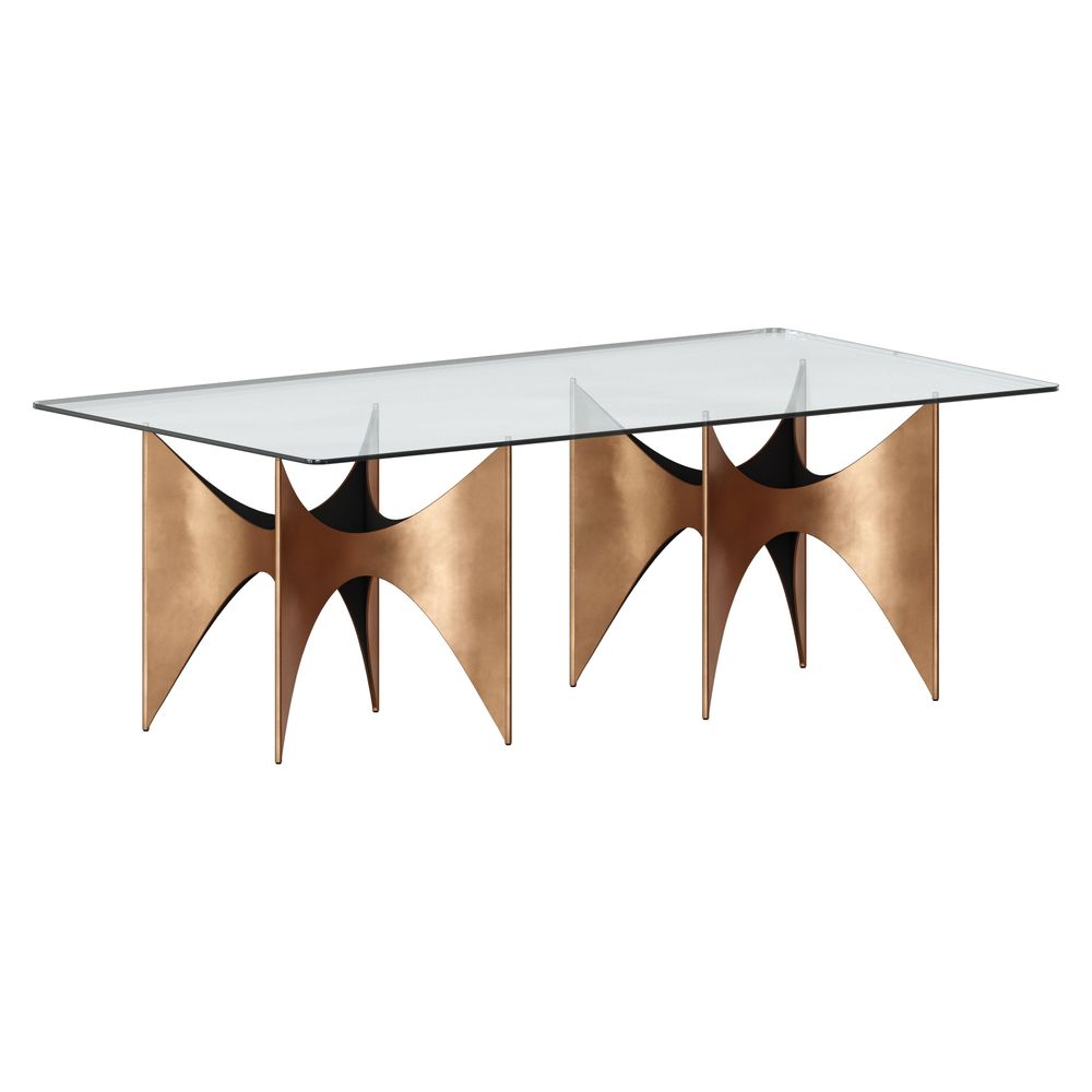 Table Tops Glass Dining Table Top - Rectangular - Clear - 86.5"