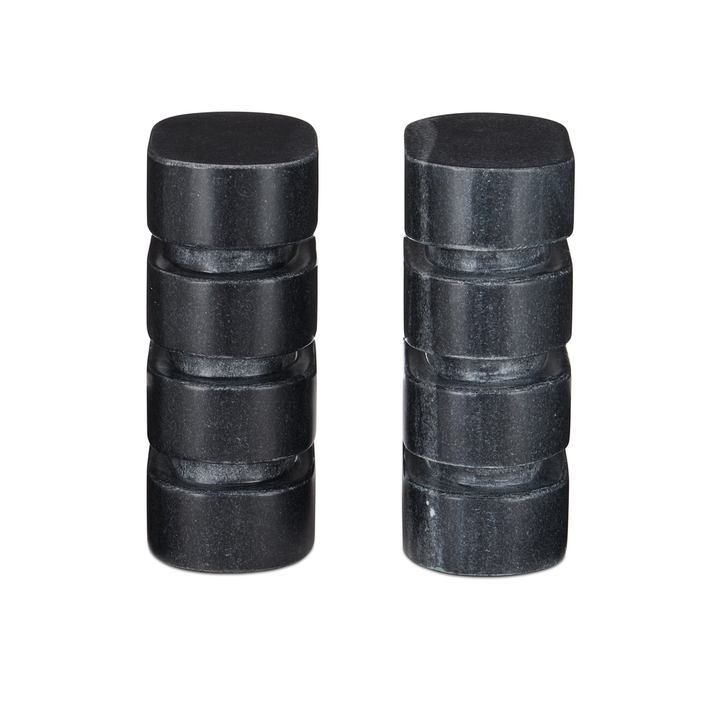 Bheslana Marble Black Object Set of 2