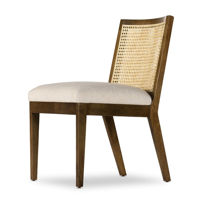 Angelina Cane Armless Dining Chair - Toasted Savile Flax