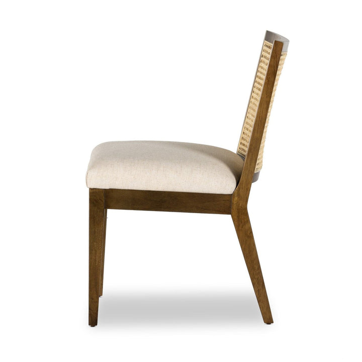 Angelina Cane Armless Dining Chair - Toasted Savile Flax