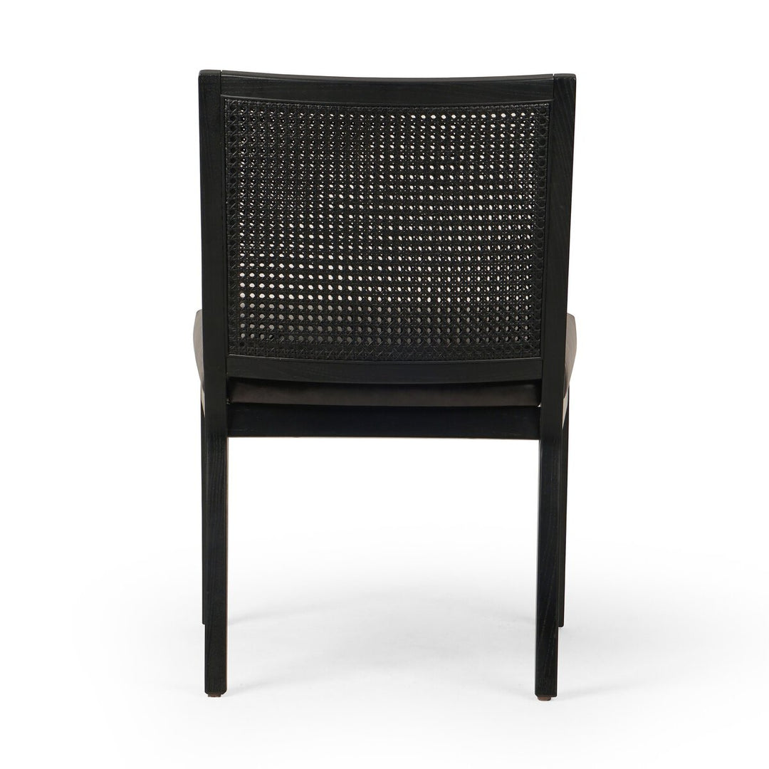 Isabella Cane Armless Dining Chair - Brushed Ebony - Sonoma Black