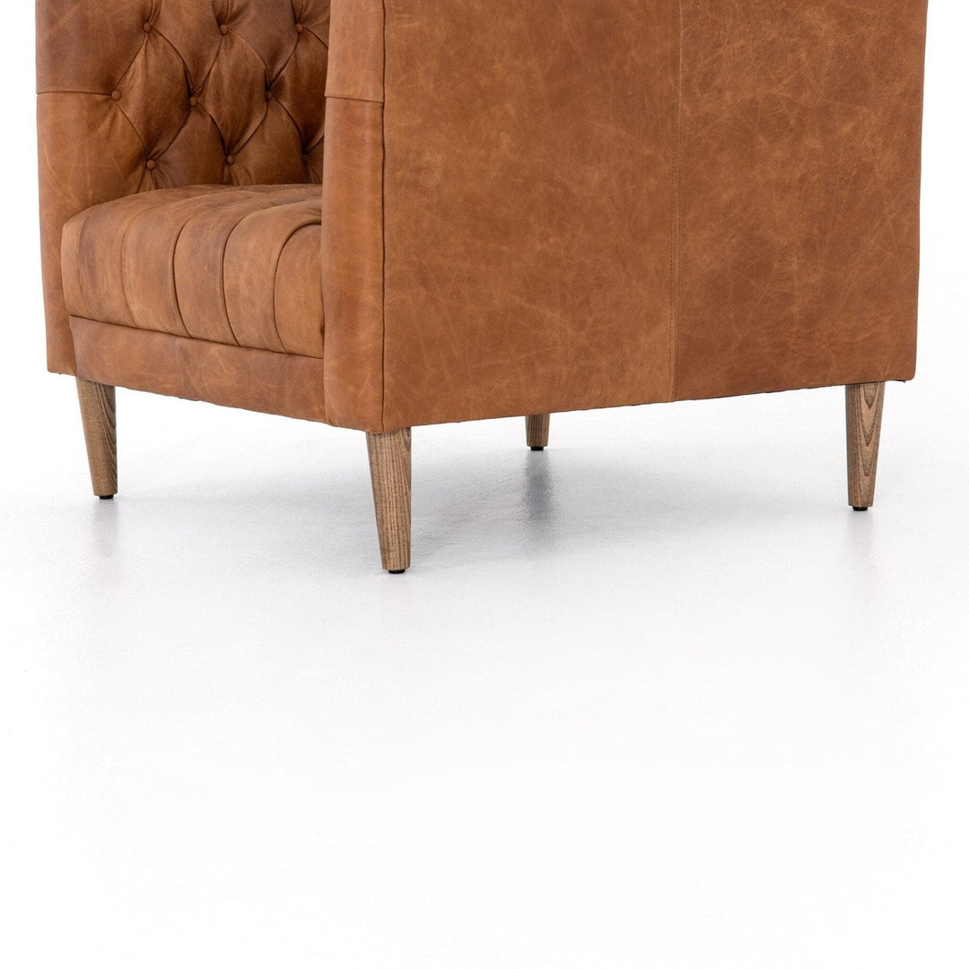 Wilson Leather Chair - Natural Washed Camel