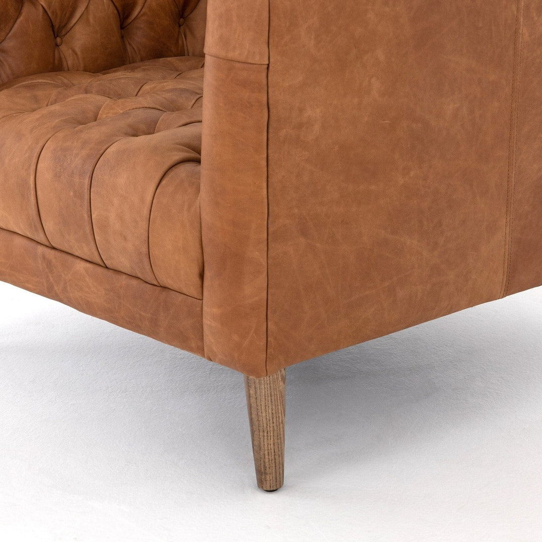 Wilson Leather Chair - Natural Washed Camel