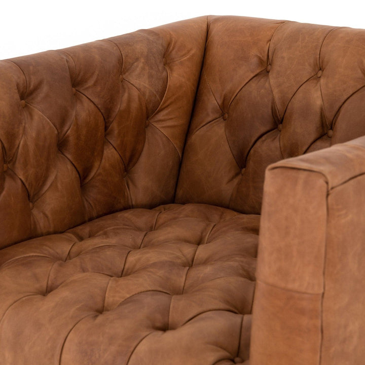 Wilson Leather Chair - Natural Washed Camel